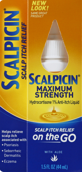 Scalpicin Scalp Itch Relief, with Aloe, Maximum Strength