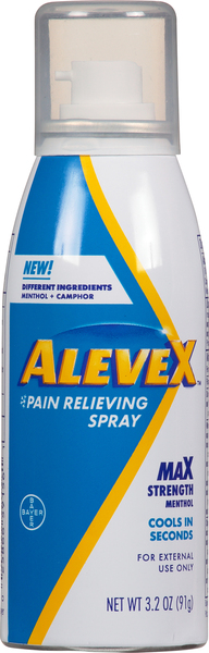 AleveX Pain Relieving Spray, Max Strength, Menthol