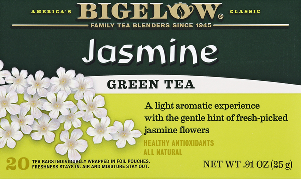 Bigelow Green Tea, Jasmine, Bags
