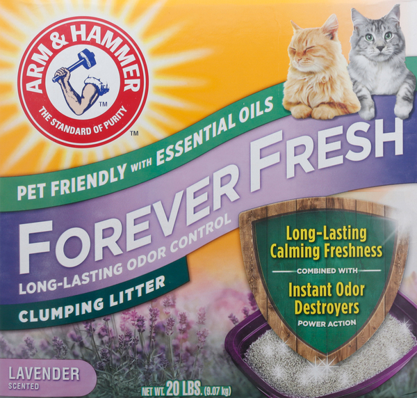 Arm & Hammer Clumping Litter, Lavender Scented, Forever Fresh
