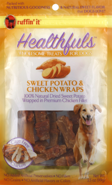 Sweet potato and discount chicken wrap dog treats