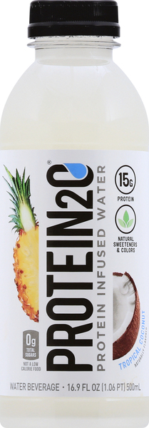 Protein2o Water, Protein Infused, Tropical Coconut