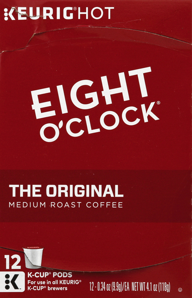 EIGHT O CLOCK Coffee, Medium Roast, The Original, K-Cup Pods