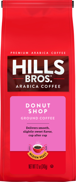 Hills Bros. Coffee, Arabica, Ground, Medium Roast, Donut Shop