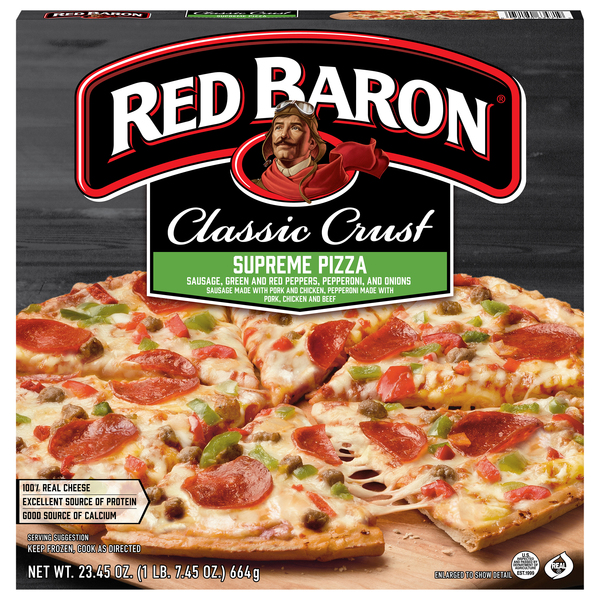 Red Baron Pizza, Supreme, Classic Crust