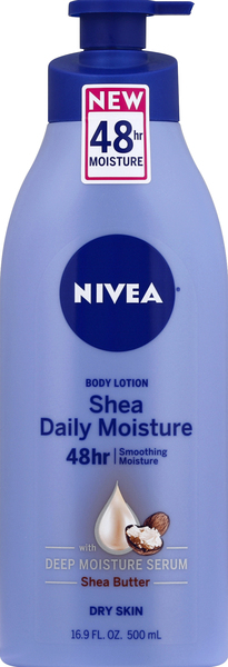 Nivea Body Lotion, Shea Butter, Smooth Daily Moisture, Dry Skin