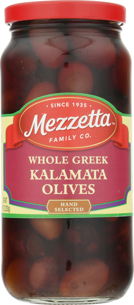 Mezzetta Olives, Kalamata, Whole Greek