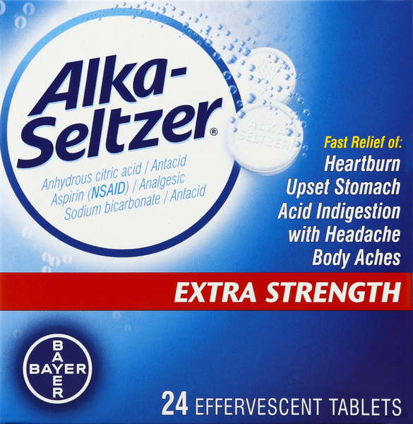 Alka-Seltzer Antacid/Analgesic, Extra Strength, Effervescent Tablets