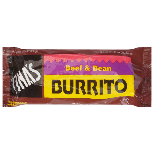 Tina's Burrito, Beef & Bean