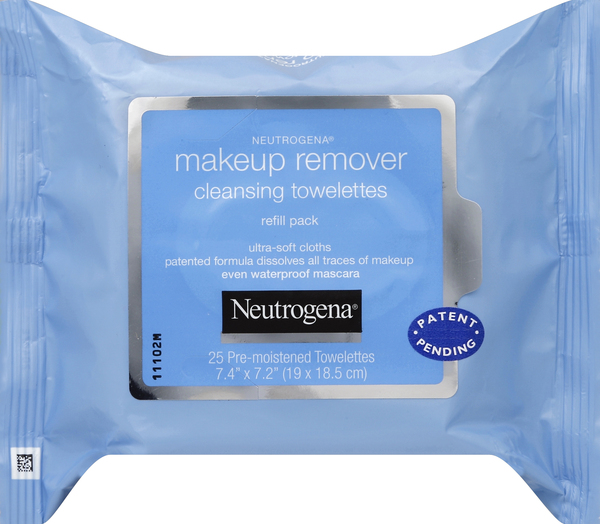 Neutrogena Cleansing Towelettes, Pre-moistened, Makeup Remover, Refill Pack