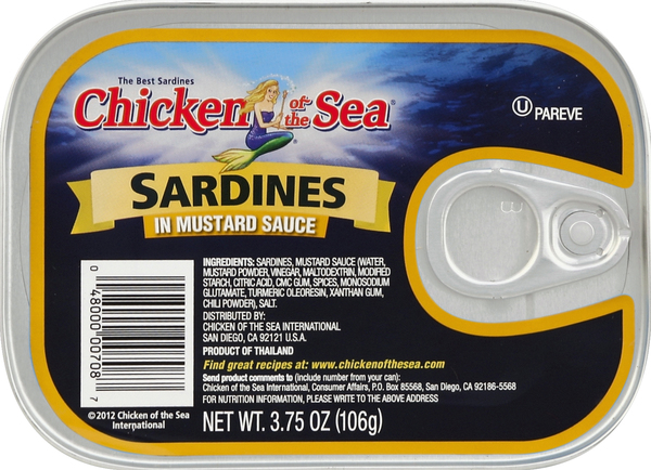 Chicken of the Sea Sardines, in Mustard Sauce