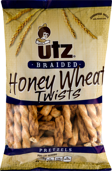 Utz Pretzels, Braided, Honey Wheat Twists