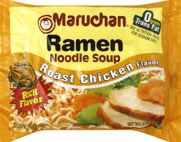 Maruchan Soup, Ramen Noodle, Roast Chicken Flavor