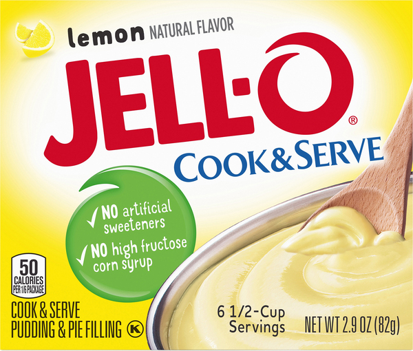 JELL-O Pudding & Pie Filling, Lemon Flavor