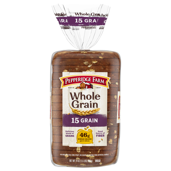 PEPPERIDGE FARM Bread, Whole Grain, 15 Grain