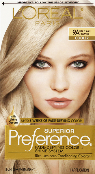 Superior Preference Permanent Haircolor, Cooler, 9A Light Ash Blonde