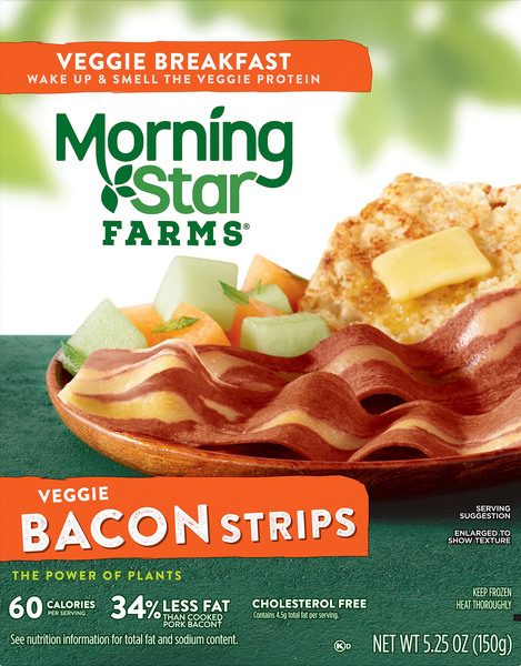MorningStar Farms Bacon Strips, Veggie Breakfast