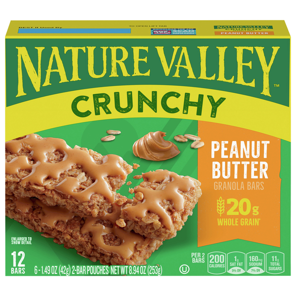 Nature Valley Granola Bars, Peanut Butter, Crunchy