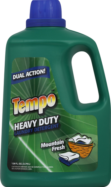 Tempo Laundry Detergent, Heavy Duty, Mountain Fresh