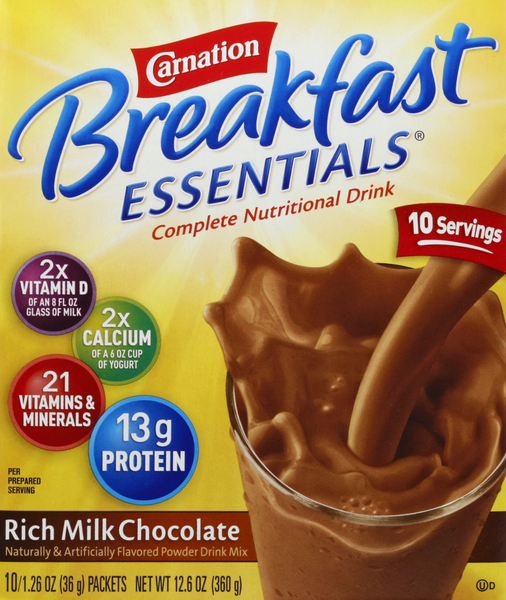 Carnation Complete Nutritional Drink, Rich Milk Chocolate