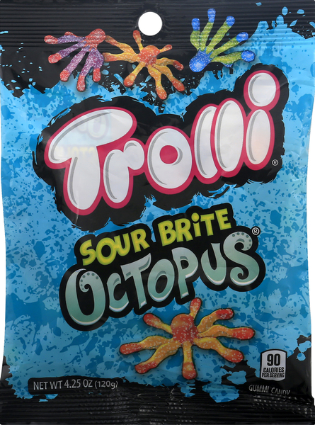 Trolli Gummi Candy, Sour Brite Octopus
