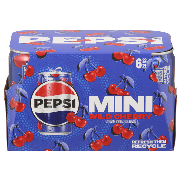 Pepsi Soda, Wild Cherry, Mini