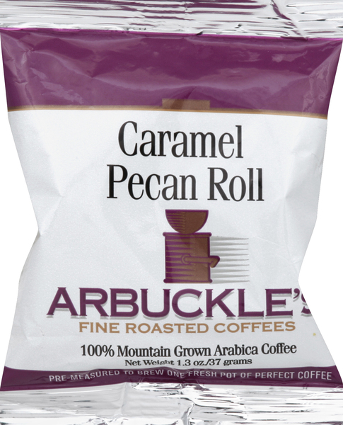 Arbuckle's Coffee, 100% Mountain Grown Arabica, Caramel Pecan Roll