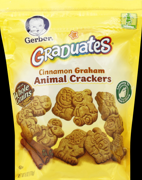 Gerber Animal Crackers, Cinnamon Graham