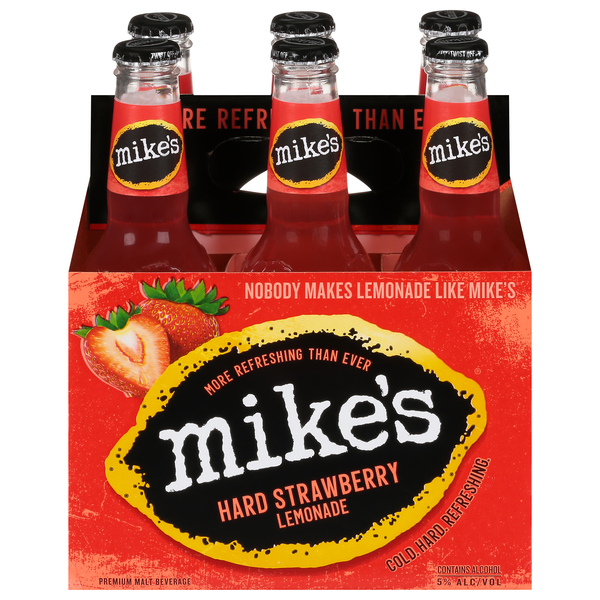 Mike's Malt Beverage, Premium, Hard Strawberry Lemonade