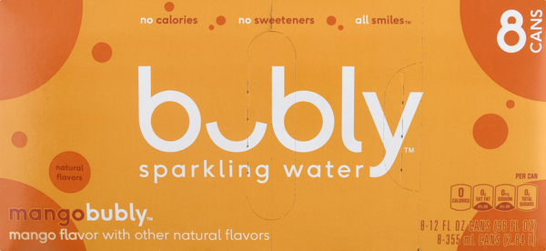 bubly Sparkling Water, Mango