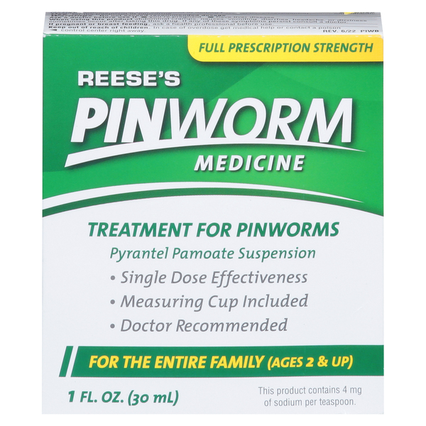 Reese's Pinworm Medicine, Full Prescription Strength