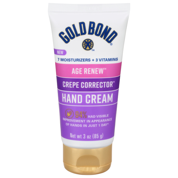 Gold Bond Hand Cream, Crepe Corrector