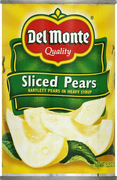 Del Monte Pears, Bartlett, Sliced