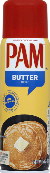 Pam Cooking Spray, No-Stick, Butter Flavor