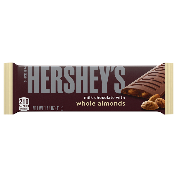 HERSHEYS Milk Chocolate, with Whole Almonds