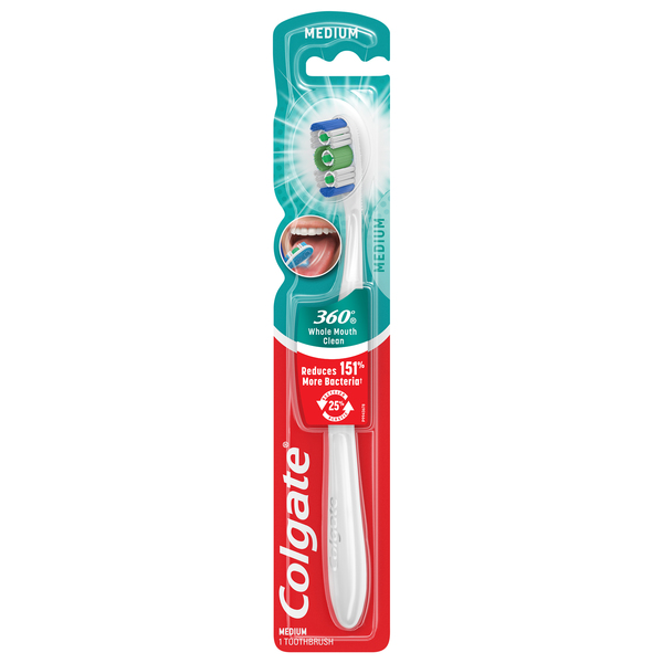Colgate Toothbrush, Whole Mouth Clean, Medium