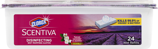 Clorox Wet Mopping Cloths, Disinfecting, Tuscan Lavender & Jasmine