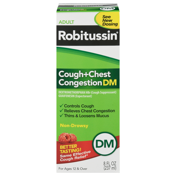 Robitussin Cough + Chest Congestion, DM, Non-Drowsy, Adult