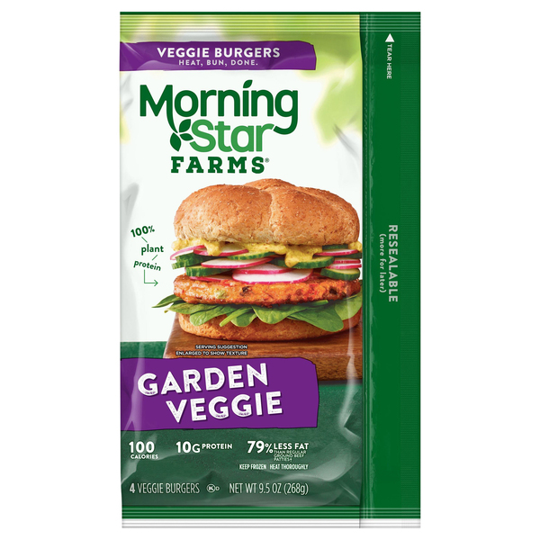 MorningStar Farms Veggie Burgers, Garden Veggie