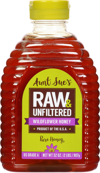 Aunt Sue's Honey, Wildflower, Raw & Unfiltered