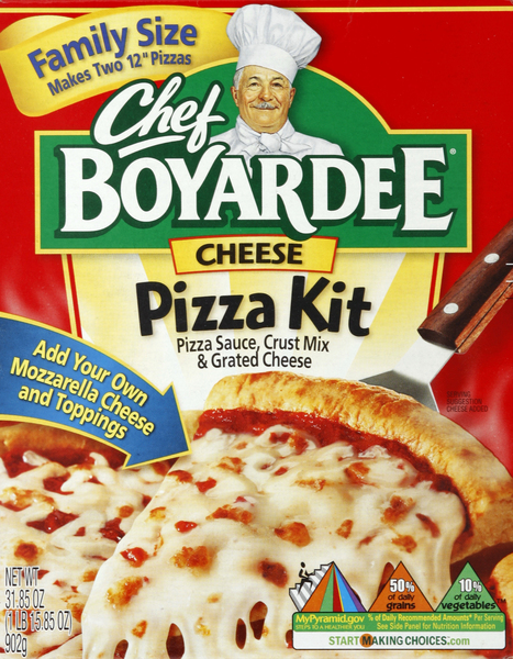 Chef Boyardee Pizza Kit, Cheese, Family Size