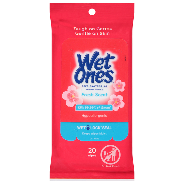 Wet Ones Hand Wipes, Antibacterial, Fresh Scent