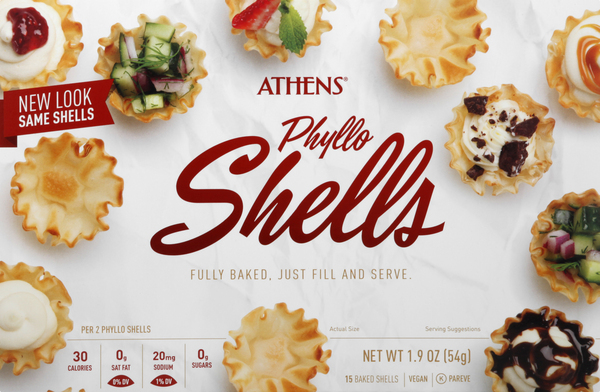 Athens Phyllo Shells, Baked