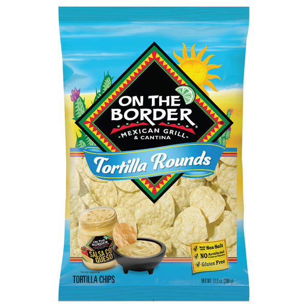 On the Border Tortilla Chips, Mexican Grill & Cantina, Tortilla Rounds