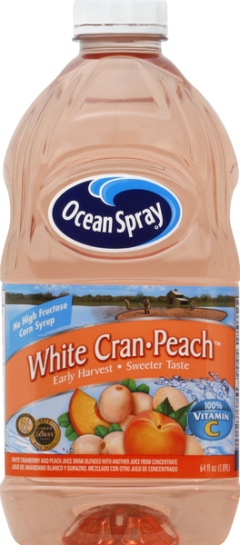 Ocean Spray Juice Drink, White Cran-Peach