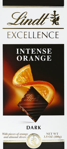 Lindt Dark Chocolate, Intense Orange