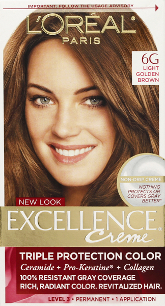 Excellence Triple Protection Color, Light Golden Brown 6G