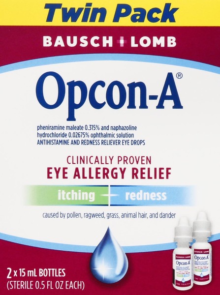 Bausch + Lomb Eye Allergy Relief, Twin Pack