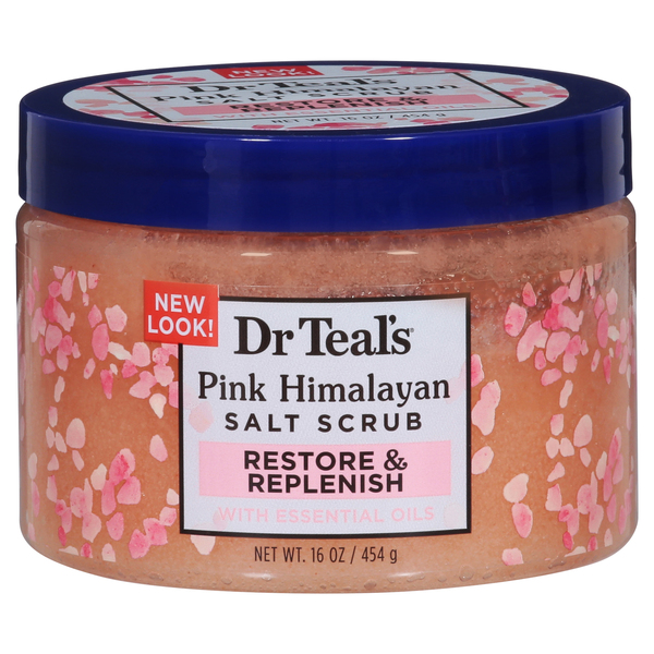 Dr Teal's Salt Scrub, Restore & Replenish, Pink Himalayan