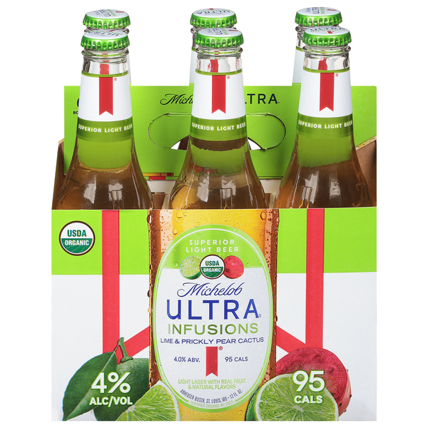 Michelob Ultra Beer, Lime & Prickly Pear Cactus